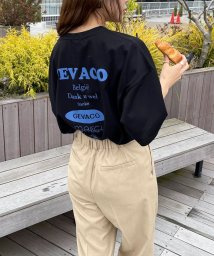 fredy emue(フレディエミュ)/【GEVACO/ゲバコ】バックプリントオーバーサイズTシャツ/ブラック