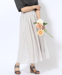 SHOO・LA・RUE/【歩くたび揺れる】上品な透け感カラーボイルスカート/506063641