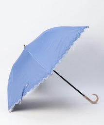 BLAO(ブラオ)/Blao（ブラオ） ボーラー刺しゅう 晴雨兼用傘（折り畳み・トップフラット傘）/サックス