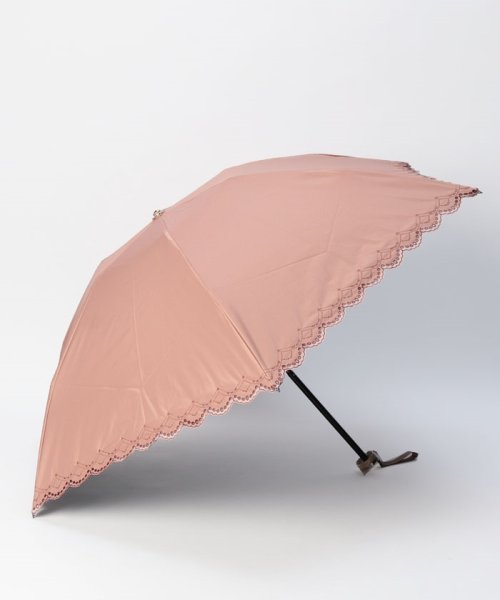 BLAO(ブラオ)/Blao（ブラオ） ボーラー刺しゅう 晴雨兼用傘（折り畳み・ミニ傘）/ベージュ