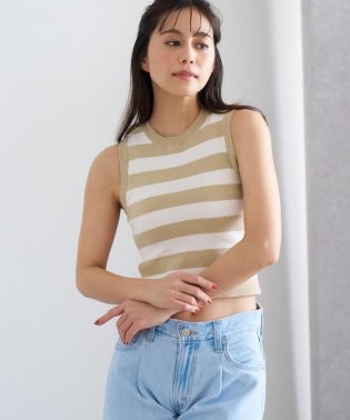 Levi's/OCEAN ボーダー タンクトップ ベージュ STRIPE SAFARI/506077304