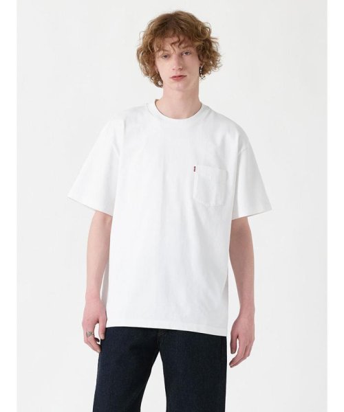 Levi's(リーバイス)/ヘビーウェイト ポケット Tシャツ ホワイト BRIGHT WHITE/NEUTRALS