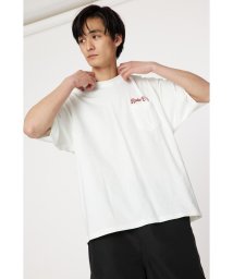 RODEO CROWNS WIDE BOWL(ロデオクラウンズワイドボウル)/CREST パッチTシャツ/WHT