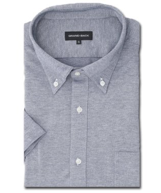 GRAND-BACK/【大きいサイズ】グランバック/GRAND－BACK アルティマ ボタンダウン半袖ニットシャツ 半袖 シャツ メンズ ワイシャツ ビジネス ノーアイロン 形態安定/506077427