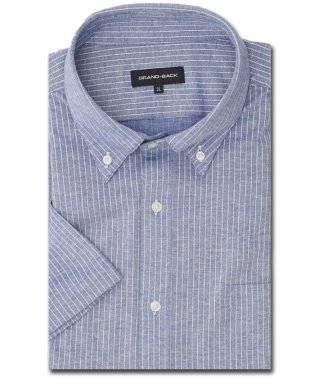 GRAND-BACK/【大きいサイズ】グランバック/GRAND－BACK アルティマ ボタンダウン半袖ニットシャツ 半袖 シャツ メンズ ワイシャツ ビジネス ノーアイロン 形態安定/506077428