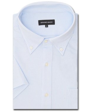 GRAND-BACK/【大きいサイズ】グランバック/GRAND－BACK アルティマ ボタンダウン半袖ニットシャツ 半袖 シャツ メンズ ワイシャツ ビジネス ノーアイロン 形態安定/506077429