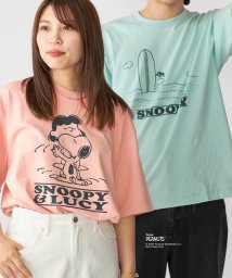 SHIPS MEN(シップス　メン)/ SHIPS: VINTAGE PEANUTS スヌーピー プリント Tシャツ 24SS/ピンク