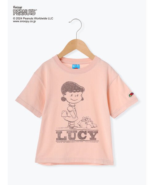 Samansa Mos2 Lagom(サマンサモスモス ラーゴム)/【FRUIT OF THE LOOM】PEANUTSプリントTシャツ/ピンク