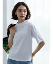 Te chichi/プレーティングシルケット天竺モックネックTシャツ/506077900