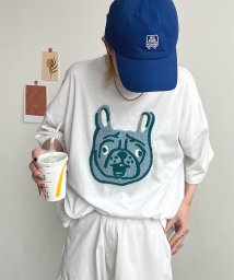 futier land/ガオー犬相良刺繍BIGTシャツ/506077919