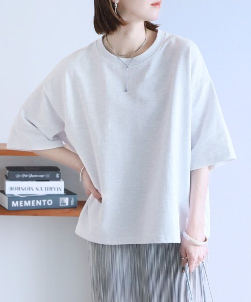reca(レカ)/【丈短めTYPE】ゆったりベーシックTシャツ(R24120－k)/ホワイト