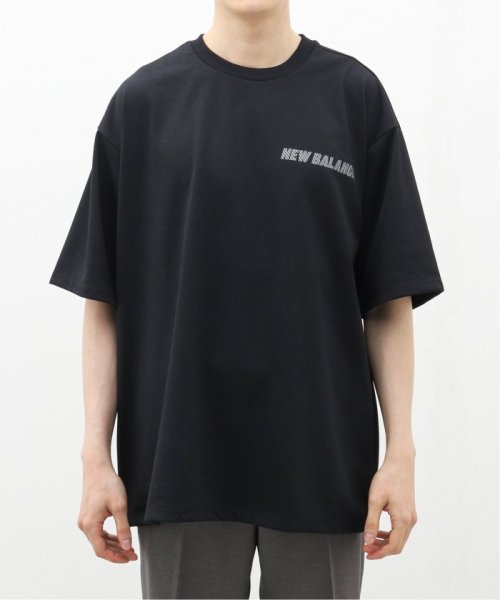 EDIFICE(エディフィス)/New Balance (ニューバランス) MET24 Reflection NB Logo Tee AMT45005/ブラック