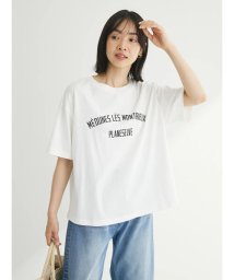 Green Parks(グリーンパークス)/キレイ目カレッジボックスTシャツ/オフホワイト