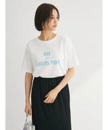 Green Parks(グリーンパークス)/フレンチロゴレギュラーTシャツ/オフホワイト