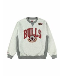 Mitchell & Ness/ブルズ プレミアム フリースクルー ヴィンテージロゴ NBA PREMIUM FLEECE CREW VINTAGE LOGO BULLS/506078029