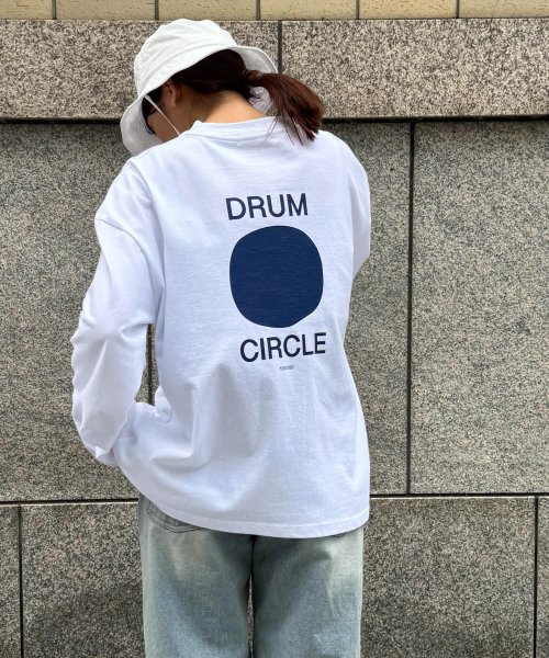 CANAL JEAN(キャナルジーン)/choice_cnl(チョイス) "DRUM CIRCLE"ロンT/ホワイト