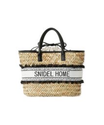 SNIDEL HOME(SNIDEL HOME)/ロゴテープかごバッグ/BLK