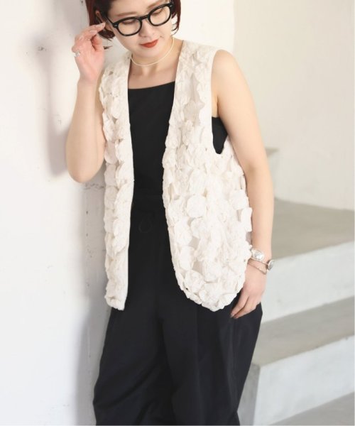 Spick & Span(スピック＆スパン)/crinkle crinkle crinkle cotton beannag gillet CC－2515/ホワイト