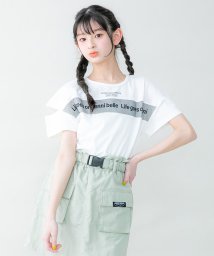JENNI belle(ジェニィベル)/【WEB限定】防蚊メッシュプリント肩あきTシャツ/オフホワイト
