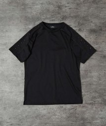 5351POURLESHOMMES(5351POURLESHOMMES)/スタッズ Tシャツ【予約】/ブラック