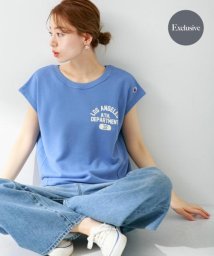 URBAN RESEARCH Sonny Label(アーバンリサーチサニーレーベル)/『別注』Champion×Sonny Label　ショートスリーブスウェットTシャツ/ブルー