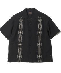 GLOSTER(GLOSTER)/【限定展開】【PENDLETON/ペンドルトン】EMBオープンカラーシャツ キューバシャツ/ブラック系その他