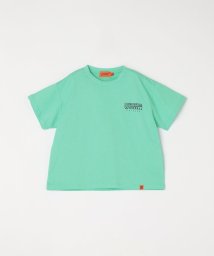 SHIPS any WOMEN(シップス　エニィ　ウィメン)/UNIVERSAL OVERALL: ワンポイント ロゴ 半袖 Tシャツ<KIDS>/ライトグリーン
