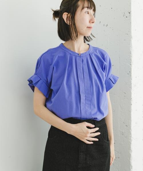 ITEMS URBANRESEARCH(アイテムズ アーバンリサーチ（レディース）)/フハクライクスキッパーフレンチTシャツ/BLU