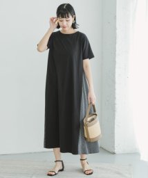 ITEMS URBANRESEARCH(アイテムズ アーバンリサーチ（レディース）)/切り替えTシャツワンピース/BLK