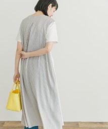 ITEMS URBANRESEARCH(アイテムズ アーバンリサーチ（レディース）)/切り替えTシャツワンピース/WHT