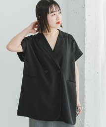 ITEMS URBANRESEARCH(アイテムズ アーバンリサーチ（レディース）)/『セットアップ対応』リネンライクジレ/BLK