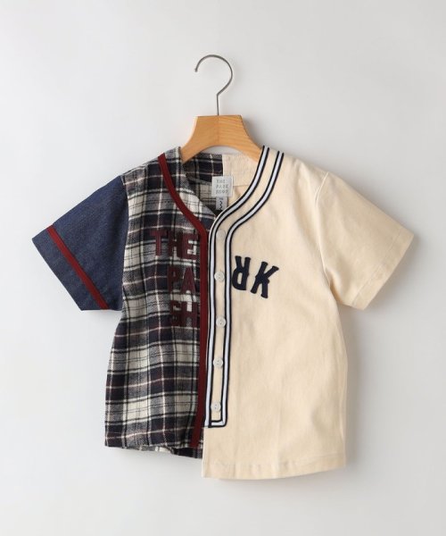 SHIPS KIDS(シップスキッズ)/THE PARK SHOP:105～145cm / BASEBALL PARK SHIRTS/ナチュラル