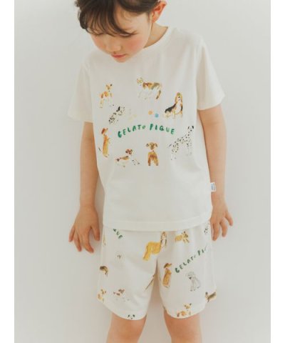 【ヒラノトシユキ】【KIDS】DOG柄ショートパンツ