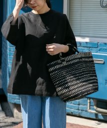 URBAN RESEARCH DOORS(アーバンリサーチドアーズ)/FORK&SPOON　リネン混ショートスリーブプルオーバー/BLACK