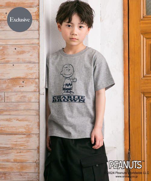 URBAN RESEARCH DOORS（Kids）(アーバンリサーチドアーズ（キッズ）)/『親子リンク』『別注』Sports Wear×DOORS　PEANUTS Tシャツ(KIDS)/GRAY