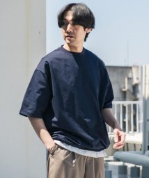 URBAN RESEARCH DOORS(アーバンリサーチドアーズ)/URD Drawstring Short－sleeve T－shirts/NAVY