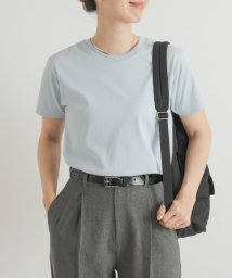 URBAN RESEARCH DOORS(アーバンリサーチドアーズ)/『UR TECH』汗染み防止ベーシックTシャツ/BLUE