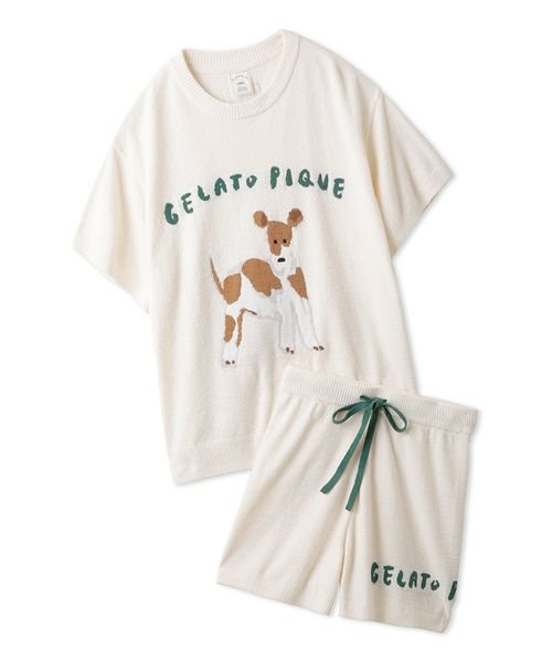 【ヒラノトシユキ】DOGジャガードプルオーバー&ショートパンツセット ヒラノトシユキ 予めご了承ください