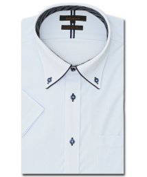 m.f.editorial/ノーアイロンストレッチ スタンダードフィット ドゥエボタンダウン半袖ニットシャツ 半袖 シャツ メンズ ワイシャツ ビジネス ノーアイロン 形態安定 yシャツ /506079530