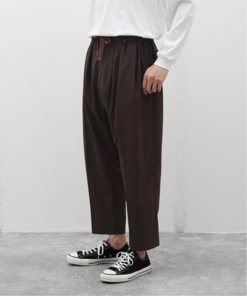 EDIFICE(エディフィス)/Sillage (シアージ) WOOL TROPICAL BAGGY TROUSERS SL24SS－BT/ブラウン