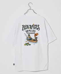 B.C STOCK(ベーセーストック)/BEN DAVIS (ベンデイビス) emb fishing Tシャツ/ホワイト