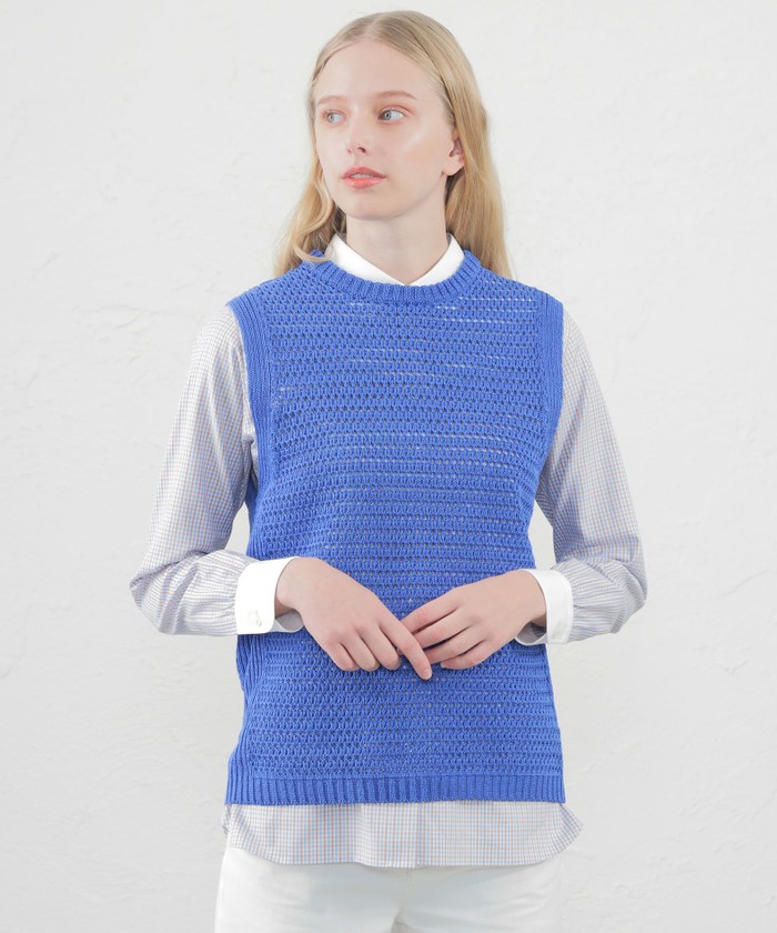マッキントッシュフィロソフィー MACKINTOSH PHILOSOPHY セーター ニット 切替 38 レディース 夏 日本製 MACKINTOSH PHILOSOPHY マッキントッシュ フィロソフィー ニット