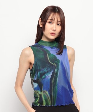 Desigual/M. Christian Lacroix 風景モチーフ チュールTシャツ/505805528