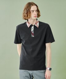 BLACK LABEL CRESTBRIDGE/【WEB限定】パーシャルチェックメッシュポロシャツ/505938953