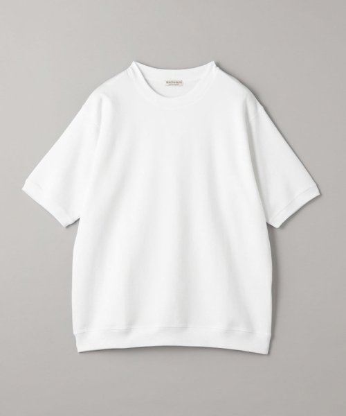 BEAUTY&YOUTH UNITED ARROWS(ビューティーアンドユース　ユナイテッドアローズ)/ライト ダブルフェイス ジオメ クルーネック Tシャツ/WHITE