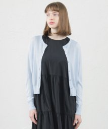 MACKINTOSH PHILOSOPHY(マッキントッシュ フィロソフィー)/【Heavenly Sheer Knit】クルーネックカーディガン/ライトブルー