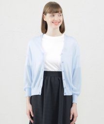 MACKINTOSH PHILOSOPHY(マッキントッシュ フィロソフィー)/【Hevenly Sheer Knit】ドルマンカーディガン/ライトブルー