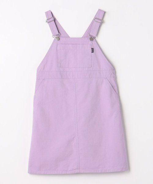 green label relaxing （Kids）(グリーンレーベルリラクシング（キッズ）)/TJ カラーツイル ジャンパースカート 100cm－130cm/LILAC