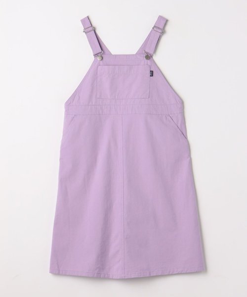 green label relaxing （Kids）(グリーンレーベルリラクシング（キッズ）)/TJ カラーツイル ジャンパースカート 140cm－160cm/LILAC