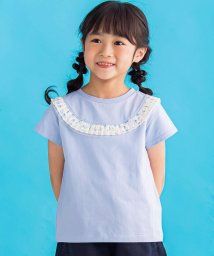 BeBe Petits Pois Vert/【お揃い】チューリップフリル天竺Tシャツ(95~150cm)/506053914